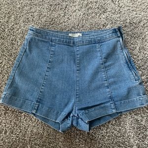 70s style H&M denim shorts